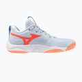 Dámske volejbalové topánky Mizuno Wave Momentum Elite blue finch/white/lava orange 2