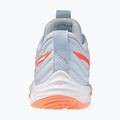 Dámske volejbalové topánky Mizuno Wave Momentum Elite blue finch/white/lava orange 3