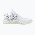 Dámske volejbalové topánky Mizuno Wave Momentum Elite white/balsam green/ambrosia