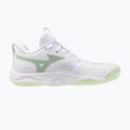 Dámske volejbalové topánky Mizuno Wave Momentum Elite white/balsam green/ambrosia 2
