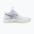 Dámske volejbalové topánky Mizuno Wave Momentum Elite Mid white/balsam green/ambrosia