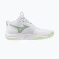 Dámske volejbalové topánky Mizuno Wave Momentum Elite Mid white/balsam green/ambrosia 2