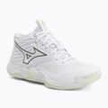 Dámske volejbalové topánky Mizuno Wave Momentum Elite Mid white/balsam green/ambrosia