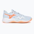 Dámske volejbalové topánky Mizuno Wave Momentum Pro blue finch/lava orange/flamingo coral 2