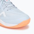 Dámske volejbalové topánky Mizuno Wave Momentum Pro blue finch/lava orange/flamingo coral 7