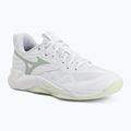 Dámske volejbalové topánky Mizuno Wave Momentum Pro white/aqua gray/ambrosia