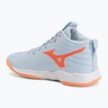 Dámske volejbalové topánky Mizuno Wave Momentum Pro Mid blue finch/lava orange/flamingo coral 3