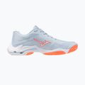 Dámske volejbalové topánky Mizuno Wave Lightning Elite blue finch/white/lava orange 2
