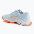 Dámske volejbalové topánky Mizuno Wave Lightning Elite blue finch/white/lava orange 3