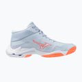 Dámske volejbalové topánky Mizuno Wave Lightning Elite Mid blue finch/whitelava orange 2