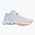 Dámske volejbalové topánky Mizuno Wave Lightning Elite Mid blue finch/whitelava orange 2