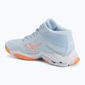 Dámske volejbalové topánky Mizuno Wave Lightning Elite Mid blue finch/whitelava orange 3