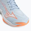 Dámske volejbalové topánky Mizuno Wave Lightning Elite Mid blue finch/whitelava orange 7