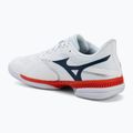Pánske tenisové topánky Mizuno Wave Exceed Court AC white/insignia blue/orange 3