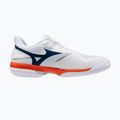 Pánske tenisové topánky Mizuno Wave Exceed Court AC white/insignia blue/orange 2