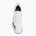 Dámske tenisové topánky Mizuno Wave Exceed Court AC white/dahlia/lava orange 5