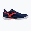 Pánske tenisové topánky Mizuno Wave Exceed Court CC beacon blue/lava orange/white 2