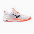 Hádzanárske topánky Mizuno Wave Stealth Neo 2.1 white/black/flamingo coral 2