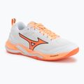 Hádzanárske topánky Mizuno Wave Stealth Elite white/lava orange