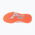 Dámske hádzanárske topánky Mizuno Wave Stealth Neo 2.1 blue finch/lava orange/white 3