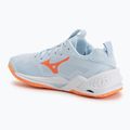Dámske hádzanárske topánky Mizuno Wave Stealth Neo 2.1 blue finch/lava orange/white 3