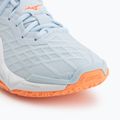Dámske hádzanárske topánky Mizuno Wave Stealth Neo 2.1 blue finch/lava orange/white 7