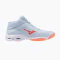 Dámske volejbalové topánky Mizuno Wave Lightning Pro Mid blue finch/lava orange/flamingo coral 2