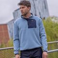 Pánska fleecová mikina REGATTA Frankie Borg Half Zip grey mirage/black 10