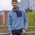 Pánska fleecová mikina REGATTA Frankie Borg Half Zip grey mirage/black 11