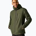 Pánska nepremokavá bunda REGATTA Allston dark khaki/wood brown