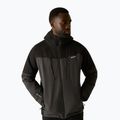 Pánska nepremokavá bunda Regatta Highton Stretch Padded Jacket ash/black