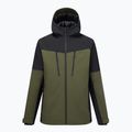 Pánska nepremokavá bunda REGATTA Highton Stretch Padded dark khaki/black 10