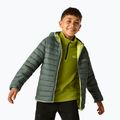Detská páperová bunda REGATTA Hooded Marizion dark forest green/wild lime 5