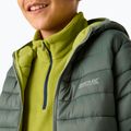 Detská páperová bunda REGATTA Hooded Marizion dark forest green/wild lime 10