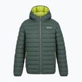Detská páperová bunda REGATTA Hooded Marizion dark forest green/wild lime 14