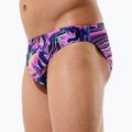 Pánske plavecké slipy Speedo Printed Brief techno jungle/orchid shine 6