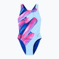 Dámske jednodielne plavky Speedo FL Placement Printed Powerback brushy shadows/cruise 7