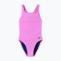 Dámske jednodielne plavky Speedo Solid Leaderback orchid shine
