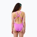 Dámske jednodielne plavky Speedo Solid Leaderback orchid shine 4