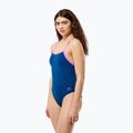Dámske jednodielne plavky Speedo Solid Turnback denim teal 2