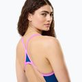 Dámske jednodielne plavky Speedo Solid Turnback denim teal 4