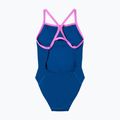 Dámske jednodielne plavky Speedo Solid Turnback denim teal 7