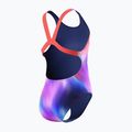 Detské jednodielne plavky Speedo Allover Print Leaderback post it pink 2
