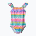 Detské jednodielne plavky Speedo Ruffle citrus green