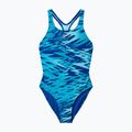 Detské jednodielne plavky Speedo Hyperboom Print Medalist night watch/hyper teal