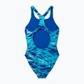 Detské jednodielne plavky Speedo Hyperboom Print Medalist night watch/hyper teal 2