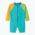 Detské jednodielne plavky Speedo Colorblock Zip LS aqua breeze