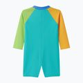 Detské jednodielne plavky Speedo Colorblock Zip LS aqua breeze 2