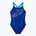 Detské jednodielne plavky Speedo Medley Logo Medalist night watch/hyper teal