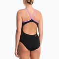 Dámske jednodielne plavky Nike Hydrastrong Logo Gra jet black 3